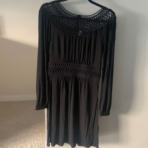 Black long sleeve dress